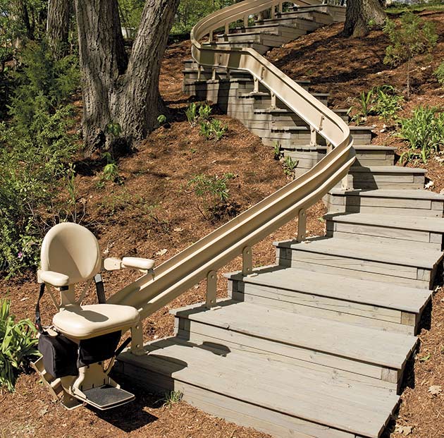 Anaheim outdoor outside exterior stairway staircase glide bruno cre-2010e 