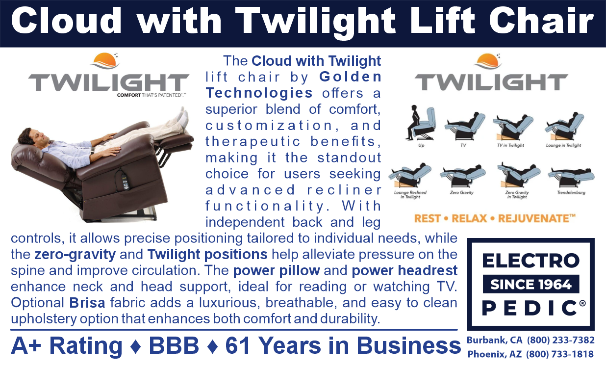 Anaheim Twilight Cloud Lift Chair Recliner